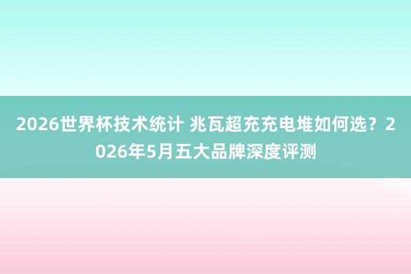 2026世界杯技术统计 兆瓦超充充电堆如何选？2026年5月五大品牌深度评测