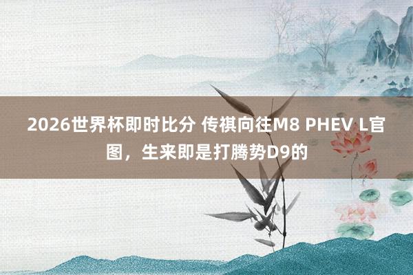 2026世界杯即时比分 传祺向往M8 PHEV L官图，生来即是打腾势D9的
